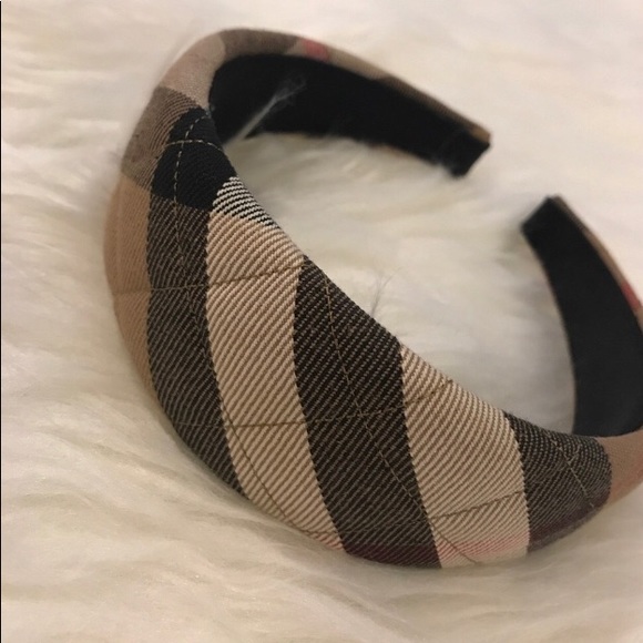 burberry check headband